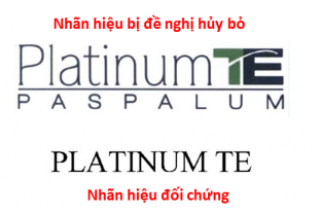 Đăng ký Nhãn hiệu số 398747- “Platinum TE PASPALUM, hình” bị đề nghị hủy bỏ
